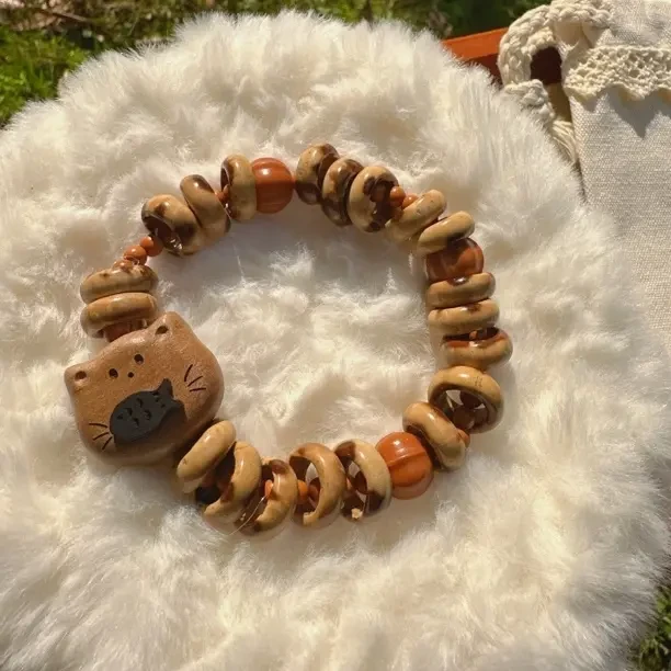 熊猫紫金鼠甜甜圈钱串子手串（可定制改款）