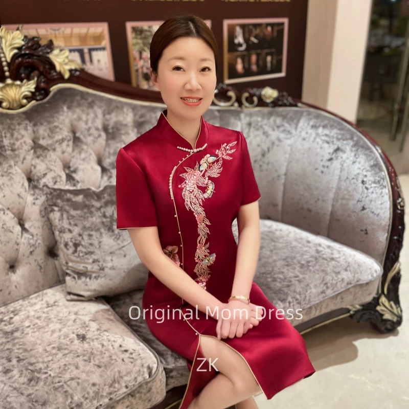 【柔情】轻奢结婚妈妈礼服高贵年轻可穿旗袍平时中式喜婆婆婚宴装