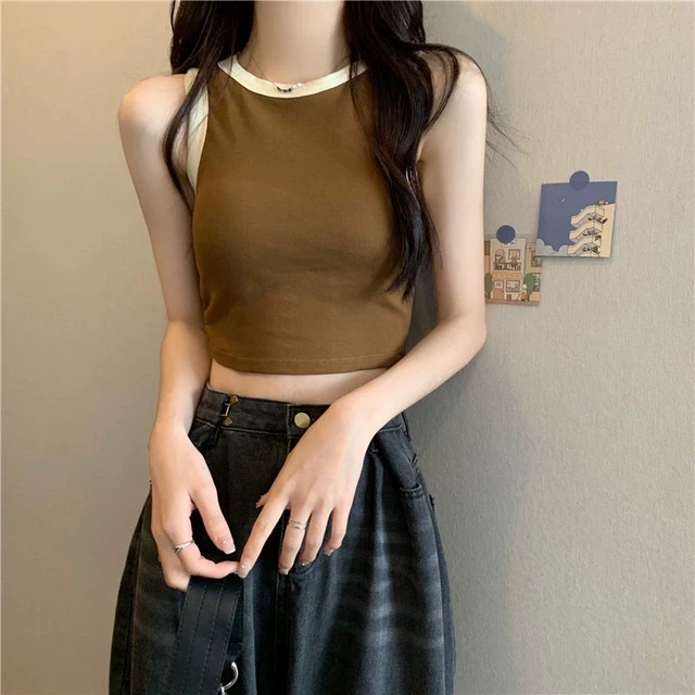外穿吊带背心女大码胖mm美背内搭辣妹外穿泰式多巴胺无袖上衣夏季