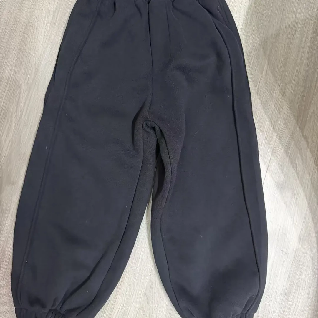 加绒加厚裤子男童运动裤秋冬新款保暖百搭中大童冬装裤