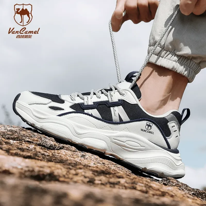 【木森推荐】西域骆驼情侣运动鞋休闲鞋网面夜光百搭跑步鞋时尚跑鞋