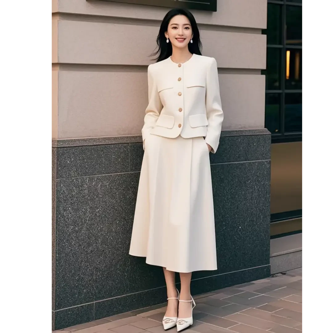 2025春装新款女装时尚穿搭一整套气质套装裙子女士职场高级感洋气