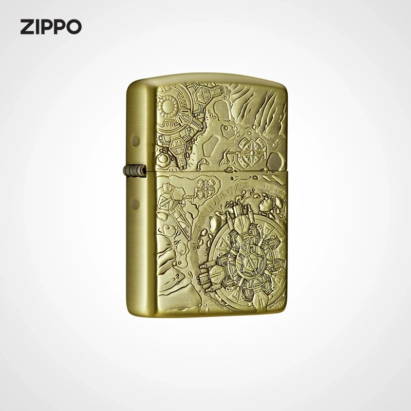 ZIPPO之宝正品不落之地防风煤油打火机送男友生日礼物