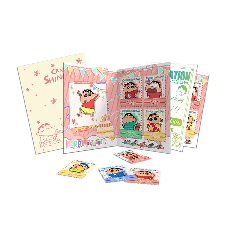 【芝】喵谷 蜡笔小新 大孩子的生日派对 邮票集盲盒 默认代拆