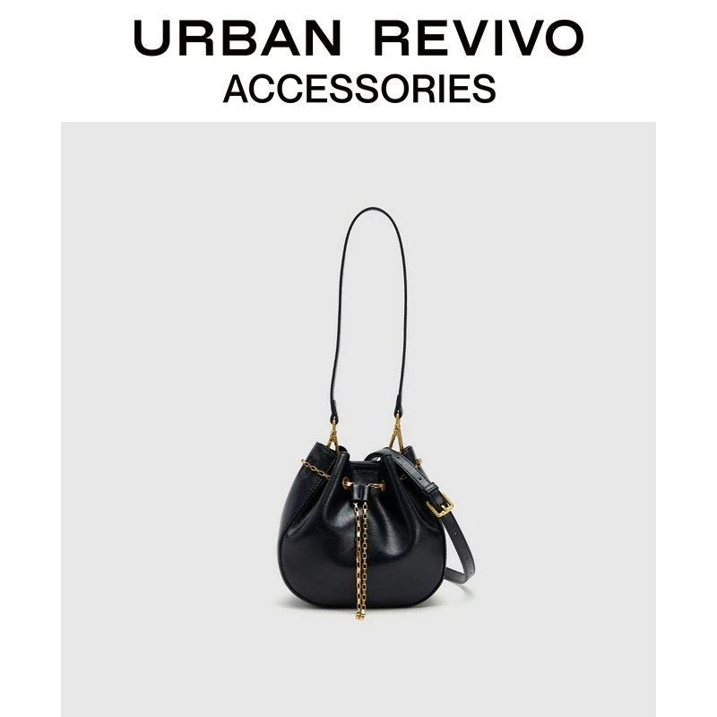 URBAN REVIVO2025春季新款女精致细链条手提斜挎包UAWB50032