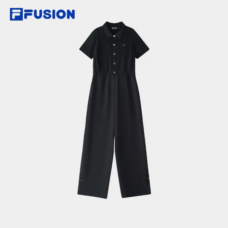 FILA 斐乐梭织连体裤2025运动户外女款春季潮流休闲装T11W523805