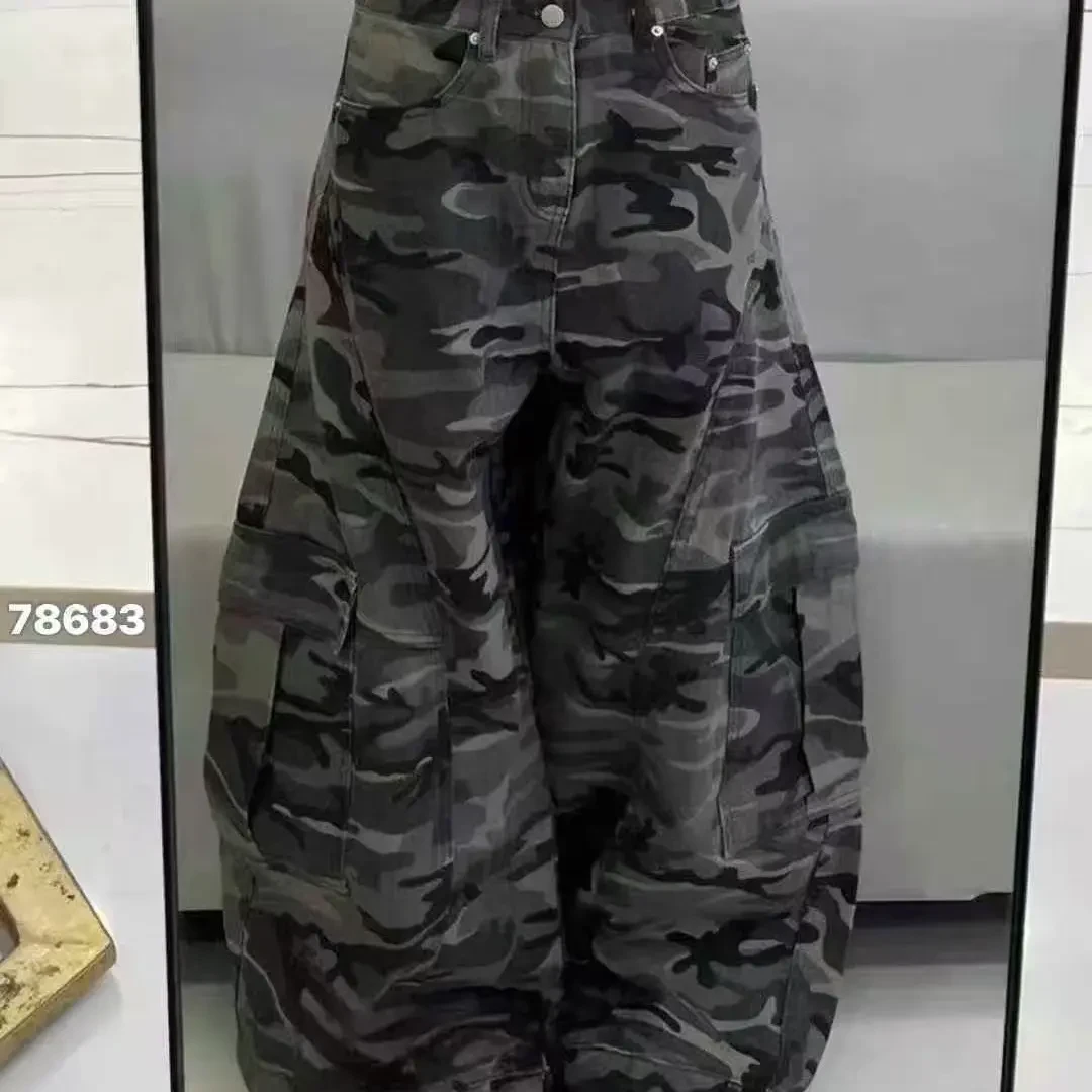 夏季透气休闲工装牛仔裤