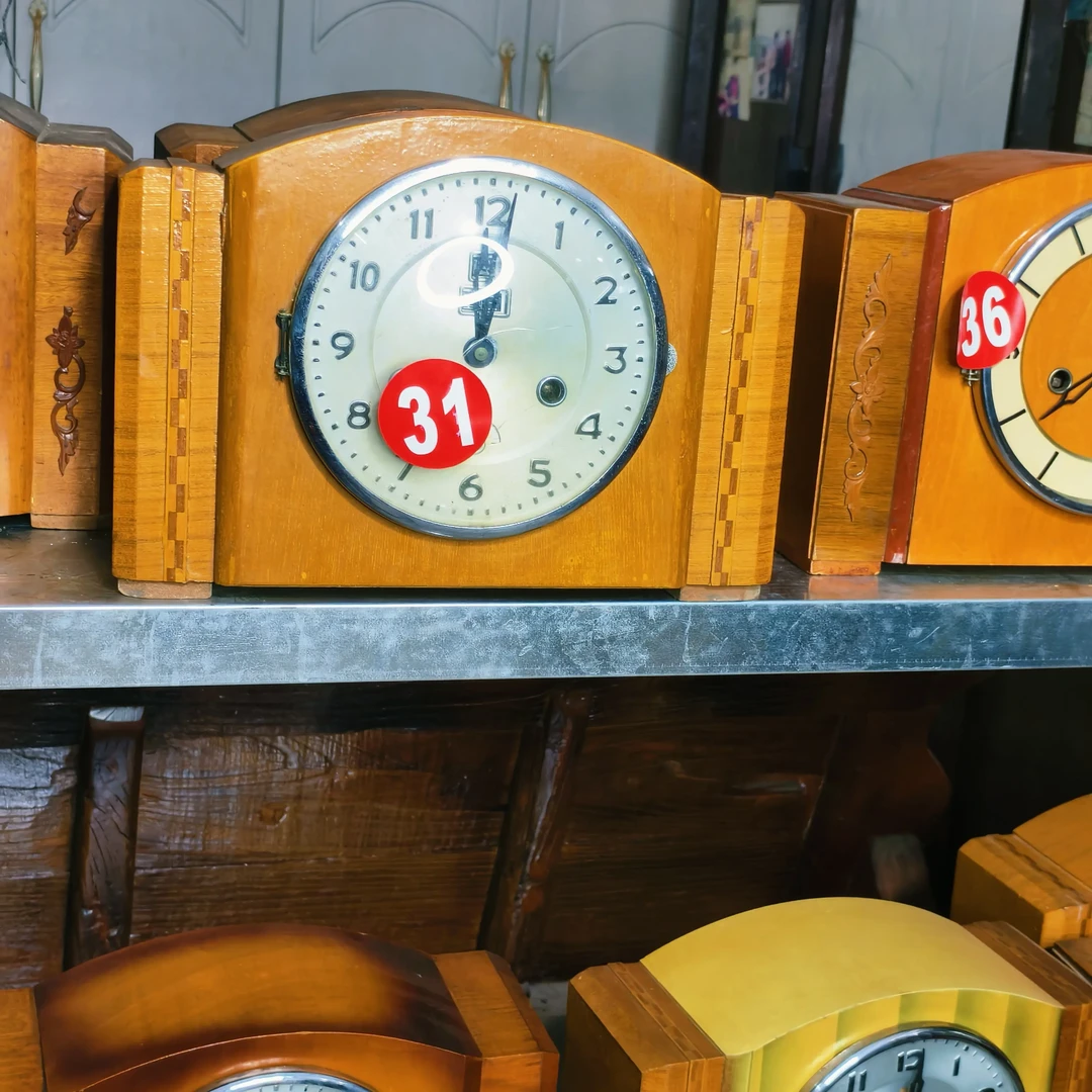 怀旧风格家用可打响全铜齿轮机芯座钟摆件