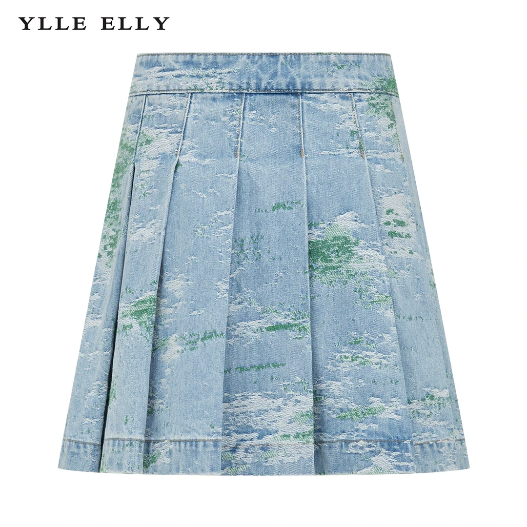 【羊羊专属】时尚牛仔短裙早春新款棉质水半身裙