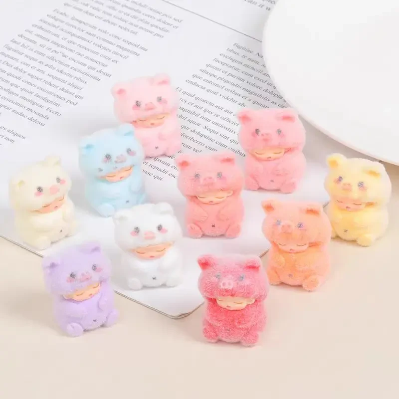 【云梦小猪】云梦小猪植绒DIY树脂手工立体创意摆件盲袋对对碰