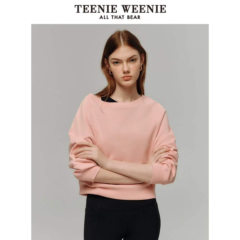 *TeenieWeenie小熊25春新款休闲设计感真两件圆领卫衣TTMA256314N