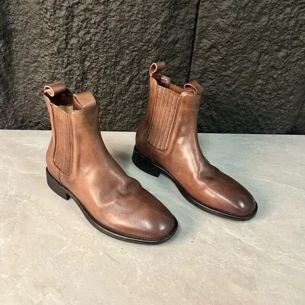 防滑英伦风低帮瘦瘦靴平底短靴9002T