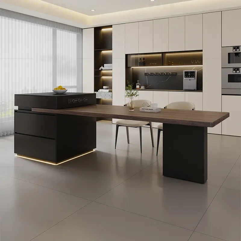 岛台餐桌加厚下挂岩板定制专拍链接