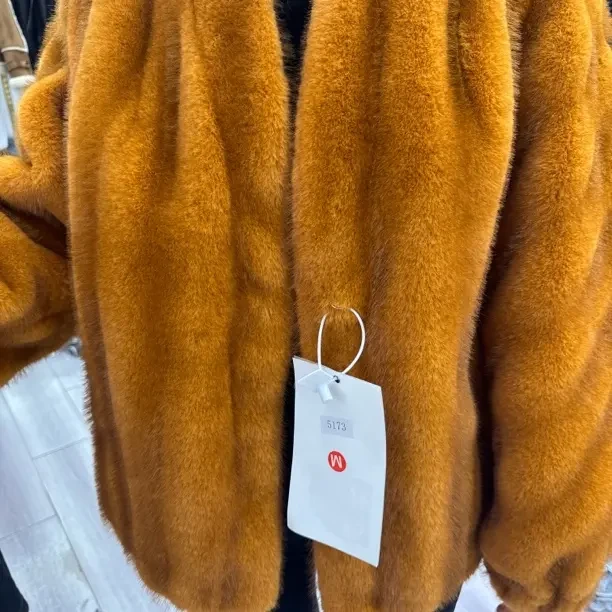 冬季新款短款韩系领抽绳袖女外套5173