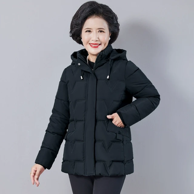 2023中老年短款棉衣女加肥加大码200斤棉服棉袄胖妈妈装加厚冬装2