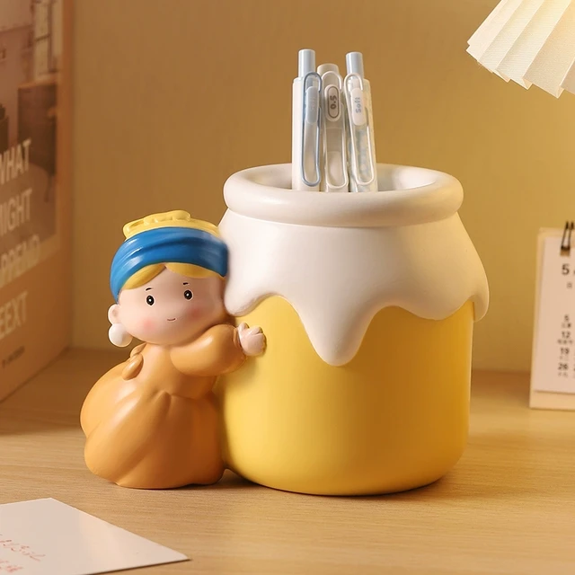 源头工厂创意笔筒办公室桌面装饰摆件化妆刷收纳盒高级感学生毕业