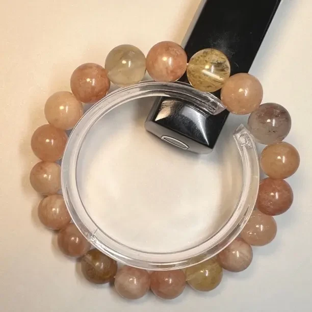 铅玻璃手链 天然老矿料发晶单圈男女通用四季款