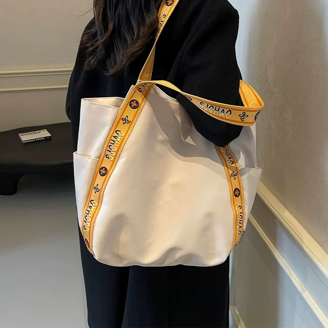 休闲大容量包包女2024新款潮时尚手提购物袋单肩包百搭通勤托特包