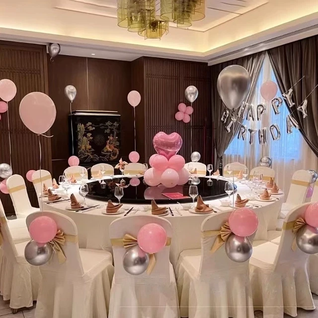 源头好货酒店餐厅包厢18岁成人礼女孩男孩生日场景布置宝宝气球装