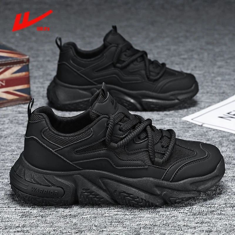 回力男鞋2025冬季新款黑色老爹鞋网红爆款不累脚百搭软底运动潮鞋