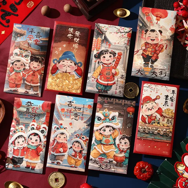 1中国风红包国潮利是封2025年红包蛇年新年高级创意个性节庆用yw