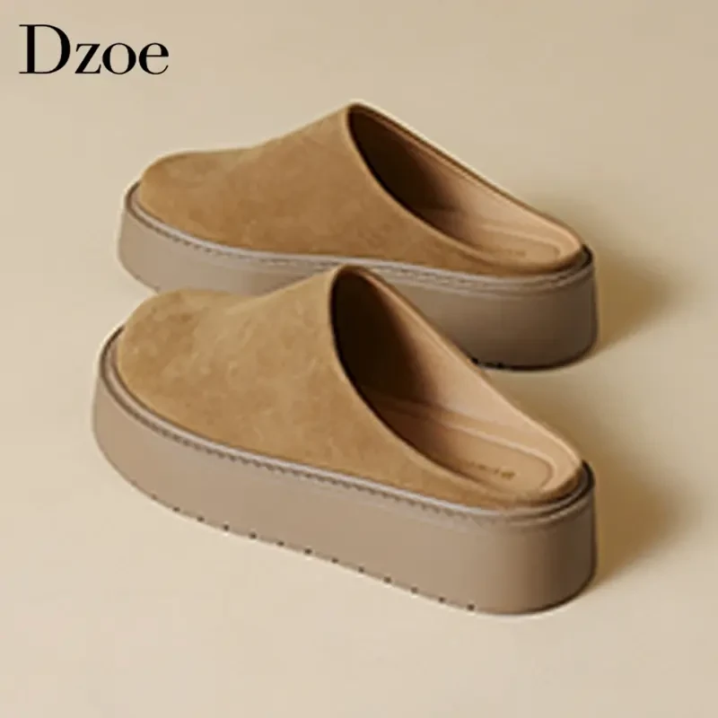 【DR官方正品】厚底增高勃肯拖鞋女外穿超火懒人包半拖鞋大码女鞋