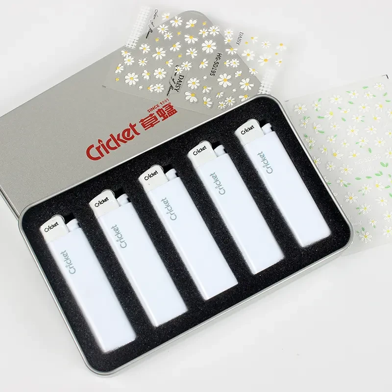 cricket草蜢纯礼盒防爆耐高温尼龙一次性火石砂轮打火机