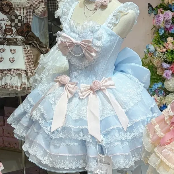 【实体店合作正品】原创设计Lolita可爱jsk吊带连衣裙夏