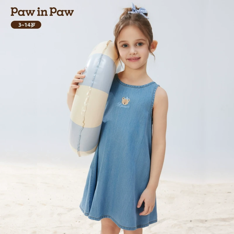 PawinPaw卡通小熊童装25年春夏新款女童小A版型连衣裙PCOJF2422E