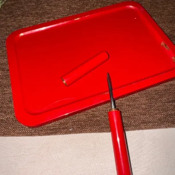 红色漆器DIY数字油画专用细尖勾线涂色尼龙短勾极细