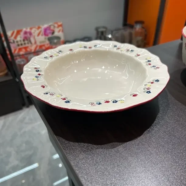 高颜值网红餐具拉芙蕾家用乔迁新婚礼物8.5寸汤盘