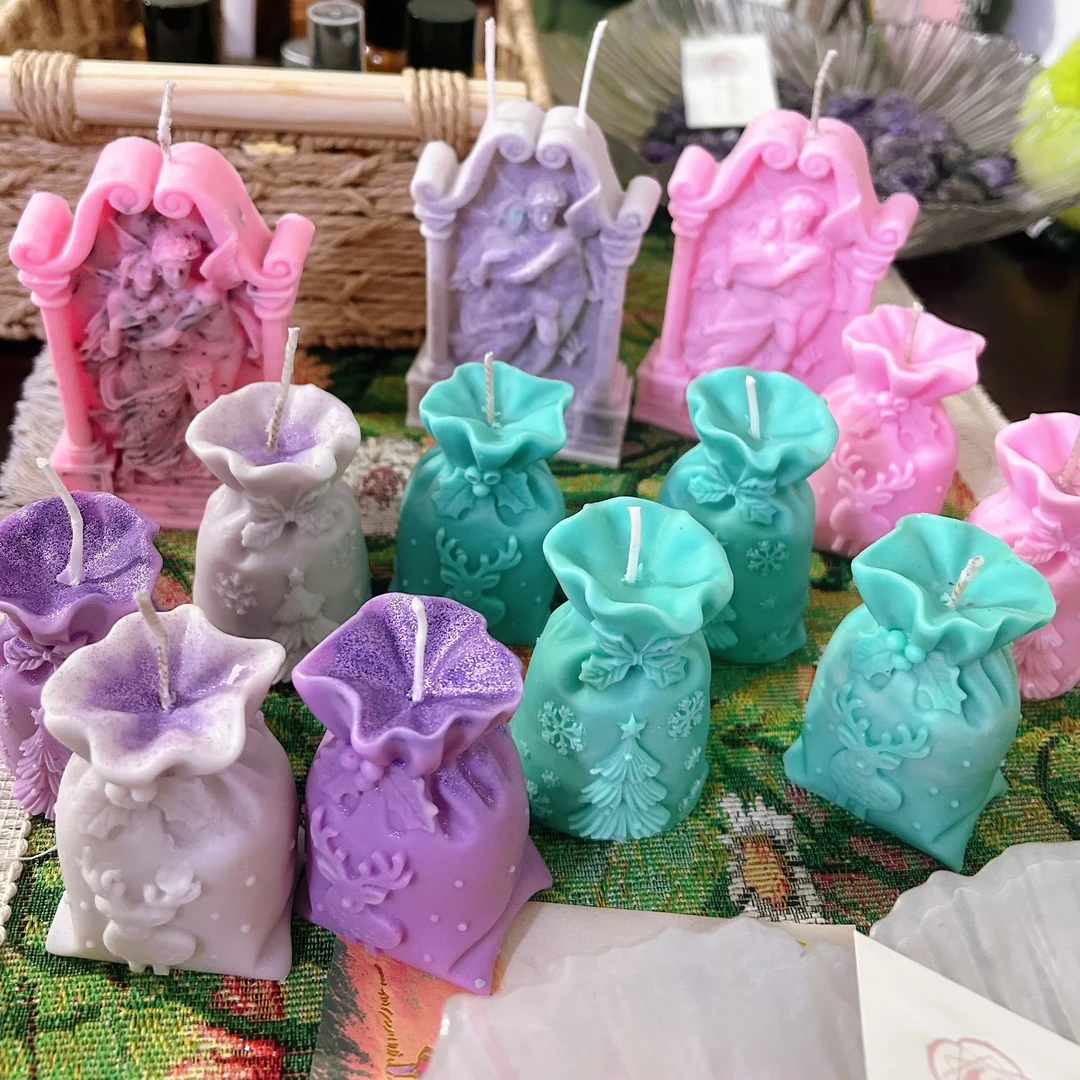 精油香薰造型福袋蜡烛