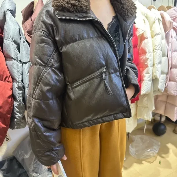 短款连帽加厚羽绒服女冬季新款外套