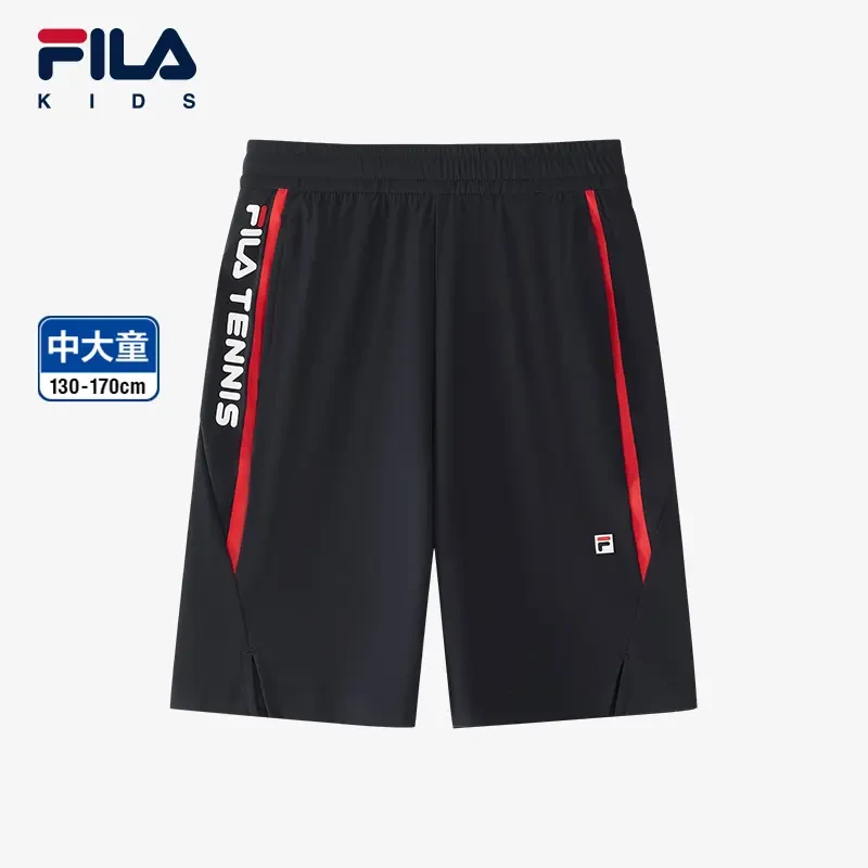 FILA斐乐儿童25年夏季新中大童运动短裤针织五分裤K62B523604