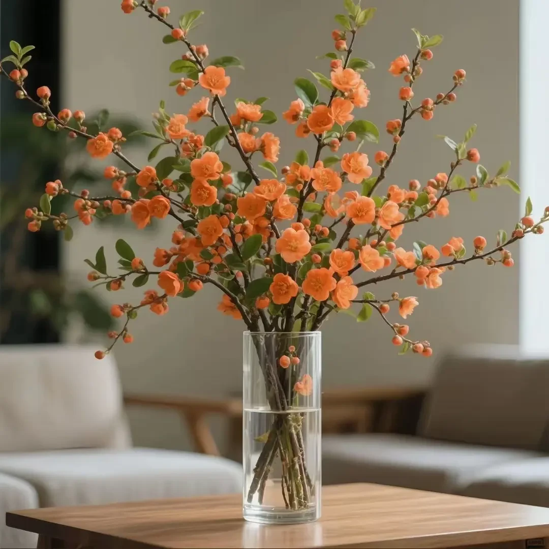 热销【遇水开花】鲜枝浓香型水培梅花枝带花苞室内耐寒好养花卉绿植