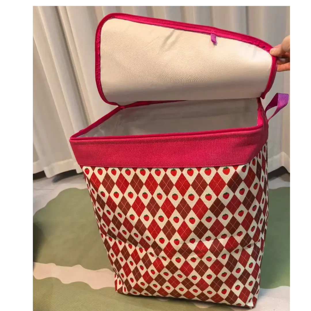 100L-120升【双拉链带钢圈】【带防潮盖】家用分类收纳袋加厚收纳整理