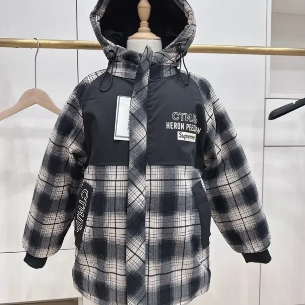 冬季中童加厚加绒派克服