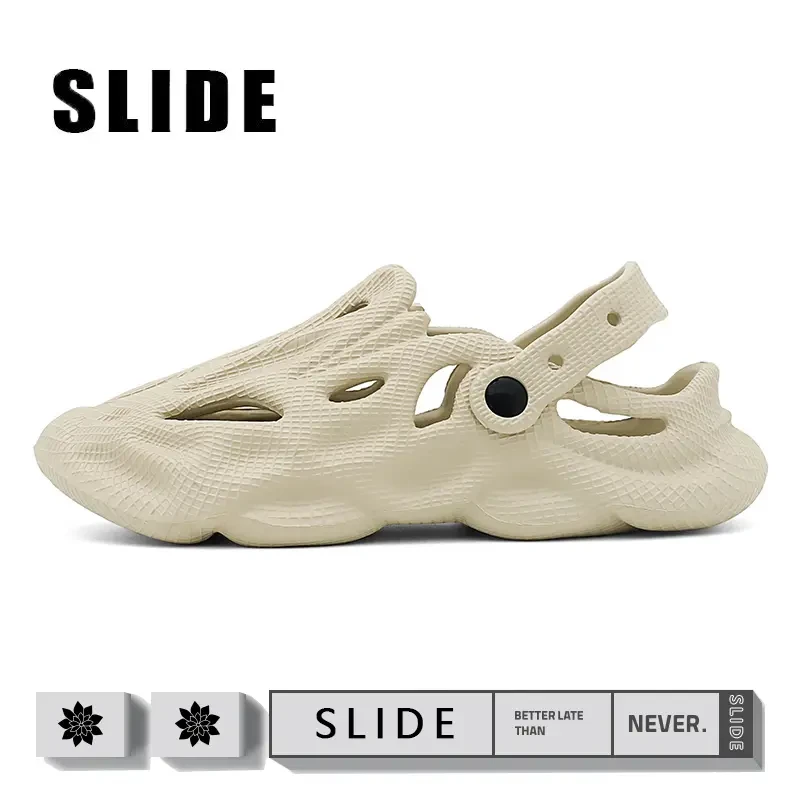 椰子二代洞洞鞋男款夏季防滑软底运动包头拖鞋踩屎感沙滩鞋凉鞋