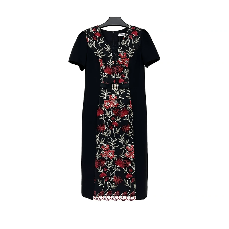 春夏新款气质优雅连衣裙 欧8113P