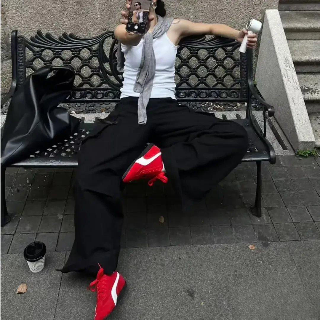 男女阿甘鞋休闲鞋翻毛皮德训鞋情侣运动赛车鞋398846-01