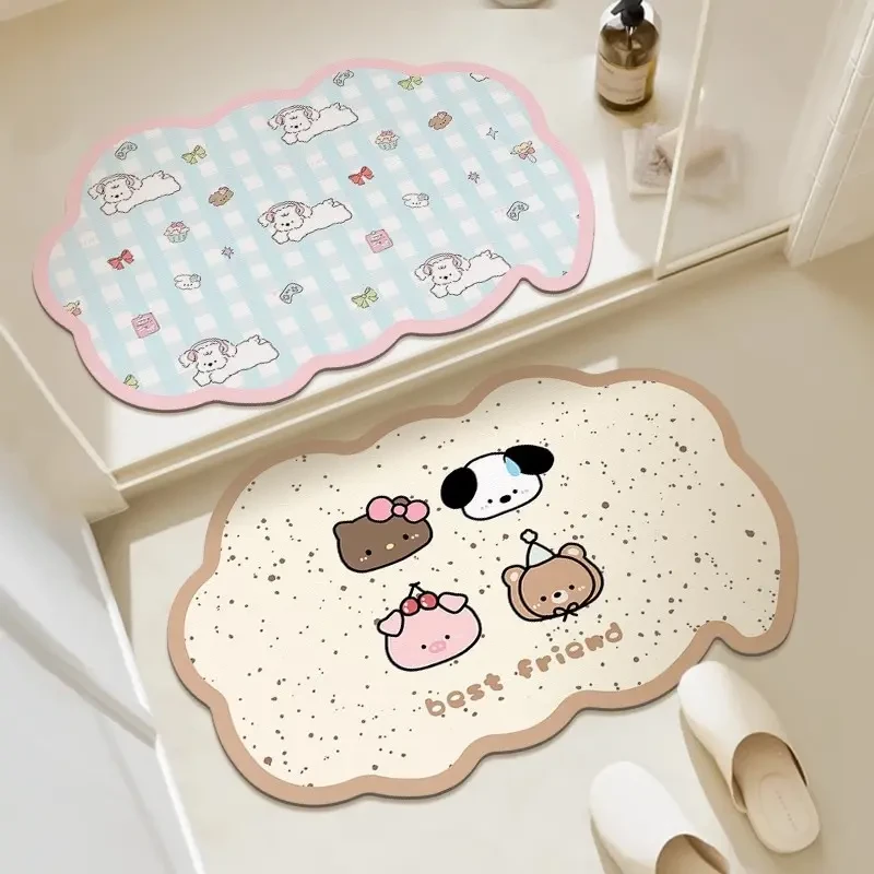 帕恰狗浴室地垫硅藻泥吸水速干脚垫免洗防滑洗手间家用卫生间地毯