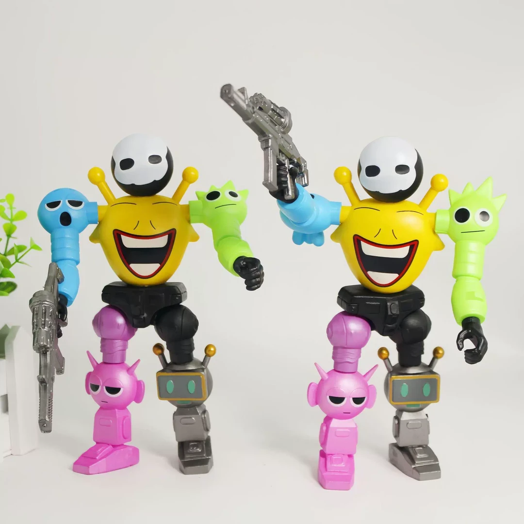 节奏盒子家族合体手办多关节可动超大17cm合体西蒙布莱克模型摆件