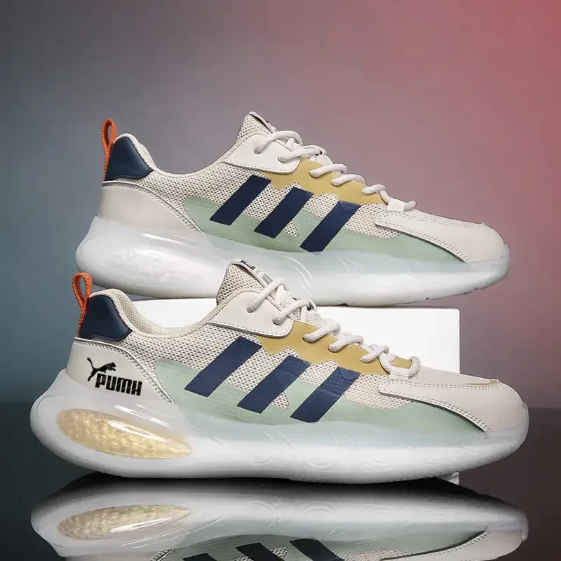 官网正品彪男鞋马夏季新款网面透气运动鞋爆米花减震跑步休闲鞋子