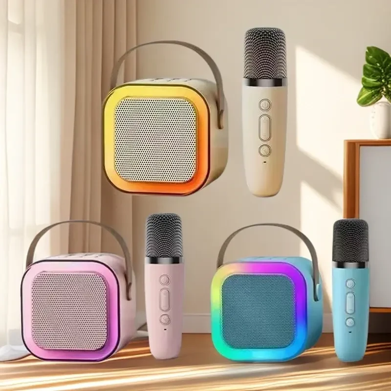 X【高货福利】K12蓝牙音箱单麦克风一体话家用家庭无线套装颜色随机