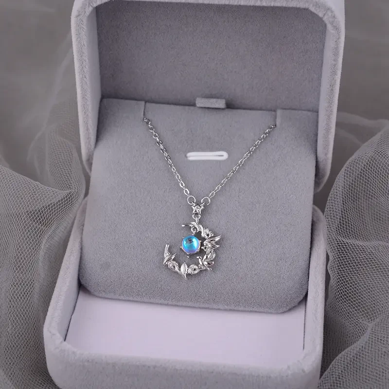 吊坠925银 蓝桉与鸟项女ins2025年新款爆款精致小众百搭520送女友