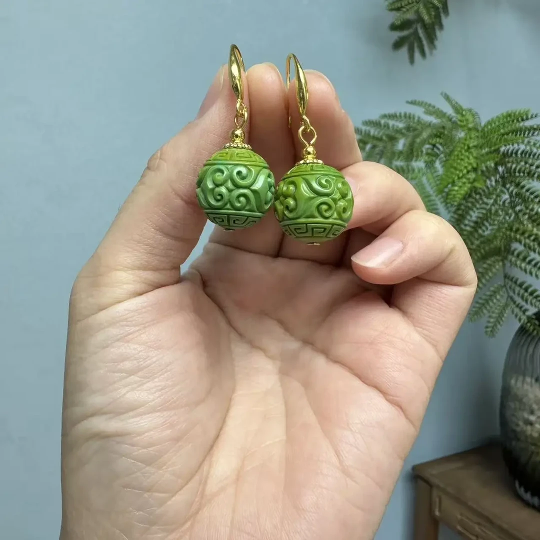 高货雕刻圆珠斜挎套装