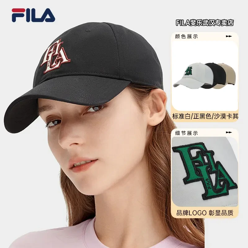 【情侣款】FILA斐乐棒球帽夏季出游通勤遮阳运动百搭鸭舌F13U418234