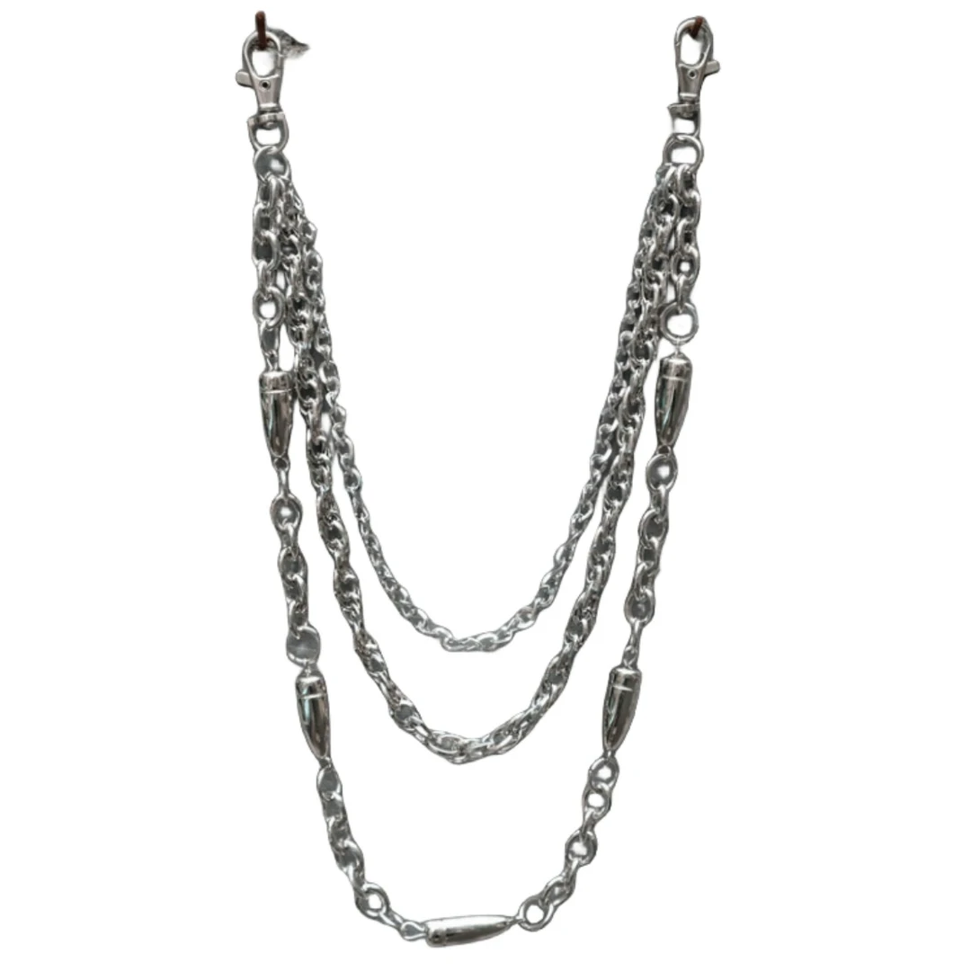 灵魂对撞  嘻哈朋克金属裤链休闲百搭子弹裤链腰链