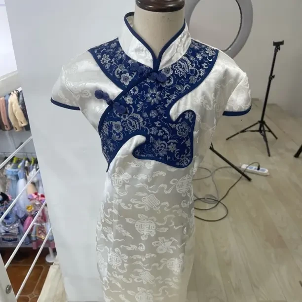 中国风短款旗袍国风时尚旗袍断码清仓n0退介意no拍女士