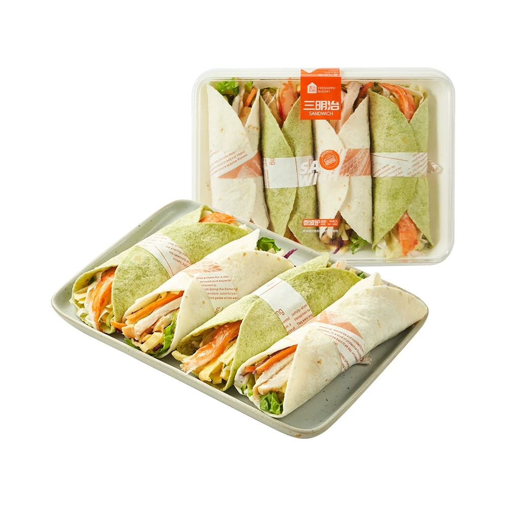 盒马烘焙 拉法卷三明治250g